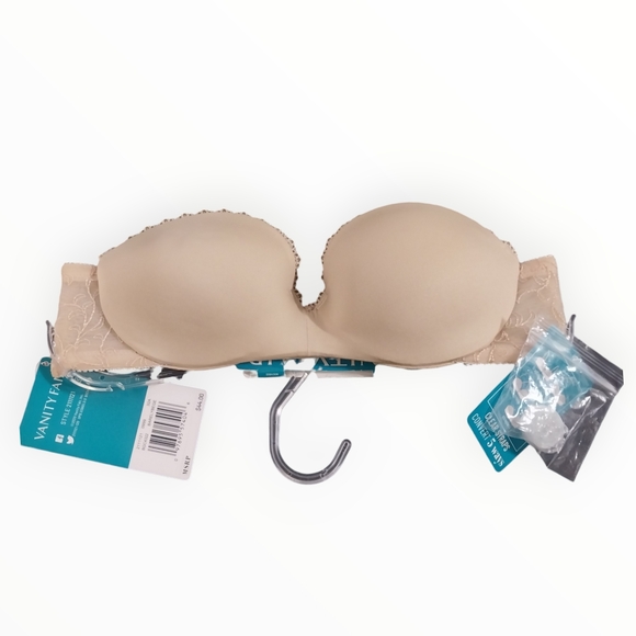 Vanity Fair Gel Touch Strapless Push Up Bra - Picture 2 of 7